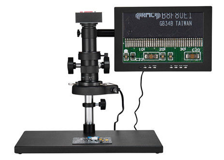 Industri 16MP HDMI-Compatible PCB Optical Video Digital Microscope Dengan Layar Lcd 10 Inch