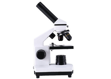 Bermata Drawtube Siswa Biological Microscope Elementary Biological 2X Lens