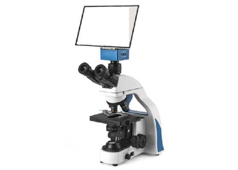 Mikroskop Digital Trinocular 10X 20X Dengan Layar Lcd Portabel Putih