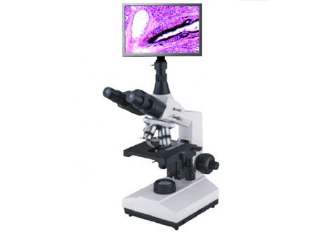 Mikroskop Layar Lcd Biologis 40-1600X Dengan Output Video Bidang Terang
