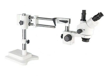 Mikroskop LED Double Arm Boom Stand Mikroskop Zoom Stereo Trinocular 3.5X 90X