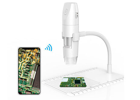 Warna Putih Hot Jual Mikroskop Mikroskop Wifi Digital 1000X 1080P