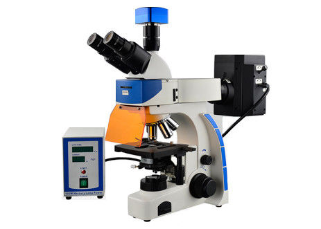 Mikroskop Lab Biologi Trinocular 40X 100X Epi Fluorescence Microscope