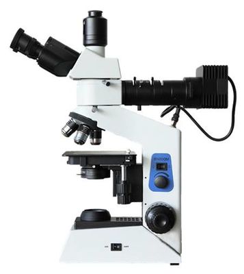 WF10X 1000X 500X Mikroskop Laboratorium Medis Mentransmisikan Analisis Bahan Ringan