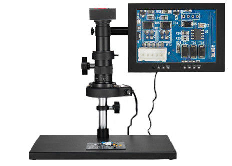 Mikroskop Solder Elektronik Video Digital 3D 4K Dengan Kamera