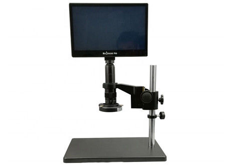 PCB 8 Inch Optical Digital Microscope Lcd LED Cincin Perangkat Keras Logam