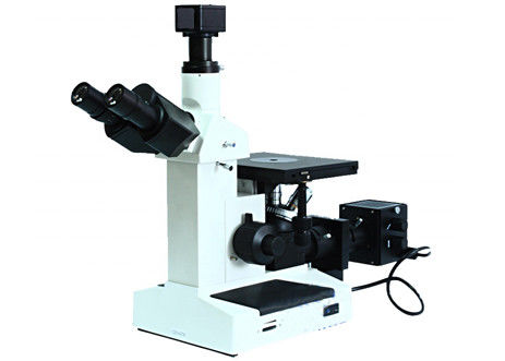 Mikroskop Optik Terbalik Trinocular Biological PL L40X WF10X Lampu Halogen