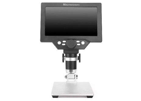 LCD 7 Inch Mikroskop Digital Optik Nirkabel 12MP 1200X 8 Lampu LED
