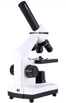 Bermata Drawtube Siswa Biological Microscope Elementary Biological 2X Lens