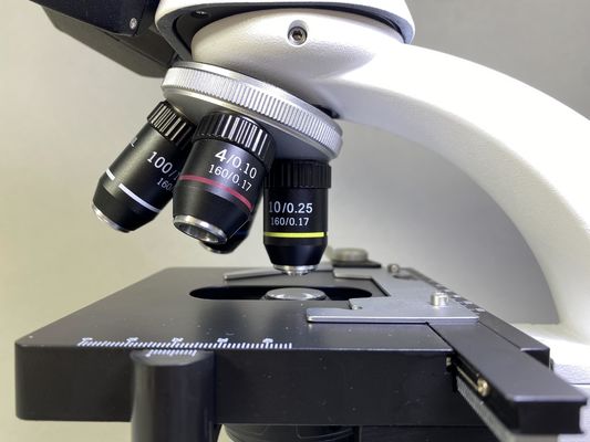 1000X Mikroskop Biologis Bermata Dengan Opsi Polarisasi Medan Gelap