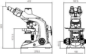 Drop Style Integrated Lab Biological Microscope Jenis Teropong