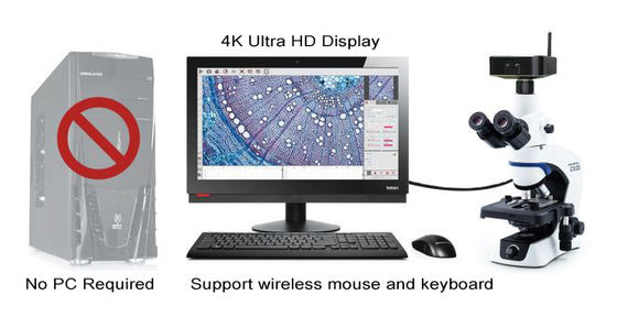 Kamera Digital Ultra HD 30FPS 4K Dibangun Di Antarmuka 5G Wifi HDMI2.0 USB3.0