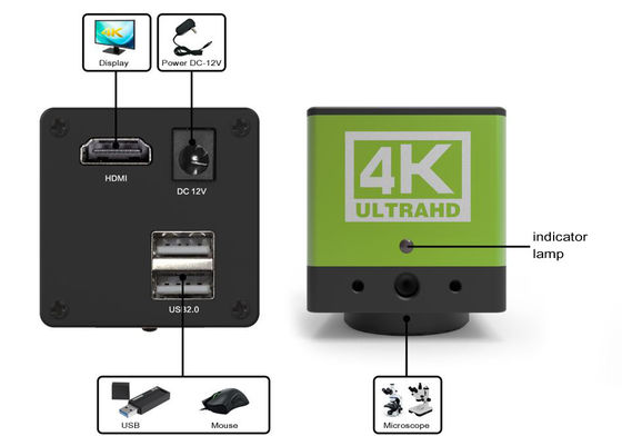 Aksesori Mikroskop Kamera Digital HD 4K HDR Lebar Dinamis