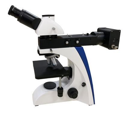 50X 1000X Teropong Mikroskop Metalurgi Optik Tinocular Medan Gelap Terang