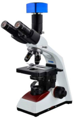 40X-1000X Lab Biological Microscope Trinocular WF10X 18mm Untuk Meningkatkan