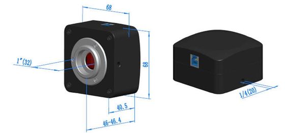 101.2 FPS Cmos Kamera Mikroskop USB 640x480 Rentang Resolusi Perangkat Keras 3M Pixel
